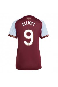 Aston Villa Harvey Elliott #9 Jalkapallovaatteet Naisten Kotipaita 2025-26 Lyhythihainen